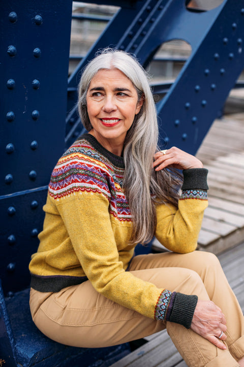Alpine Short Sweater in Findhorn