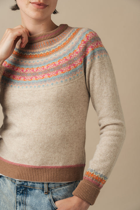 Alpine Short Sweater in Romance
