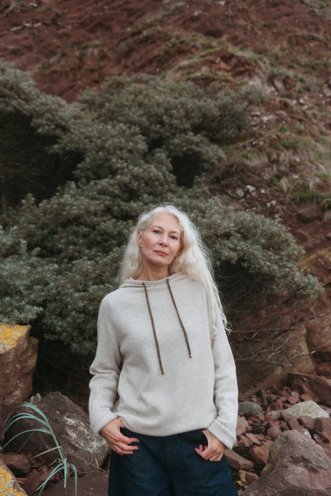 Corry Hoody Sweater in Linen