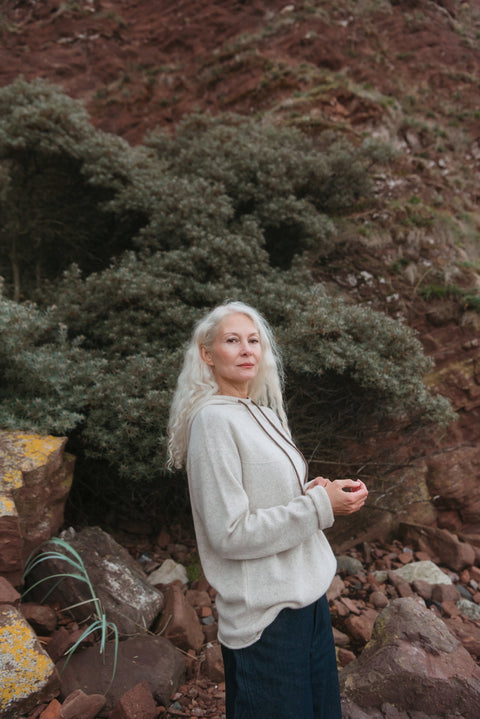 Corry Hoody Sweater in Linen
