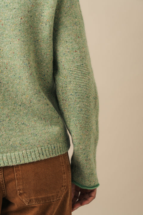 Tweed Nep Sweater in Reed