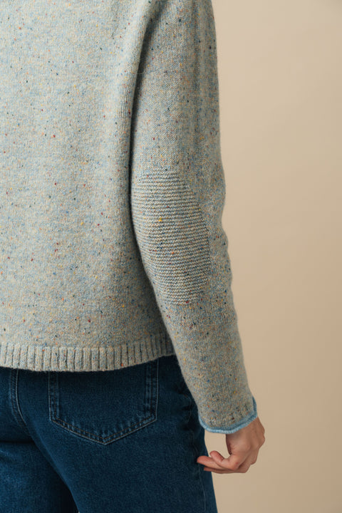 Tweed Nep Sweater in Splash