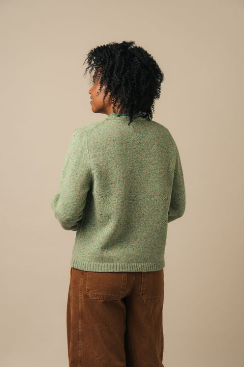 Tweed Nep Sweater in Reed
