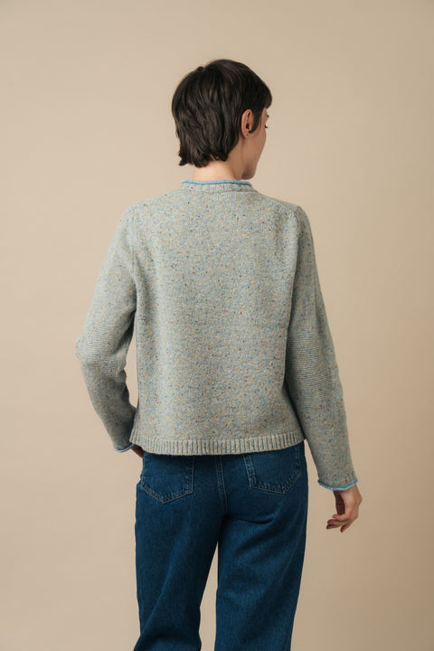 Tweed Nep Sweater in Splash