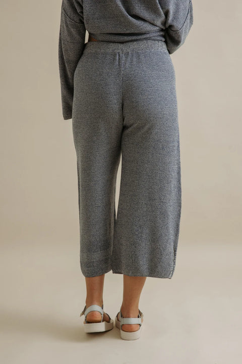 Retreat Cotton Twist Pant in Pool Combo