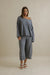 Retreat Cotton Twist Pant in Pool Combo