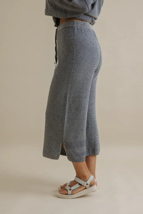 Retreat Cotton Twist Pant in Pool Combo