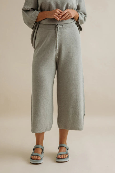 Retreat Cotton Twist Pant in Thyme Combo