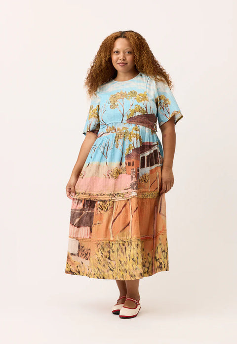 Tiered Mabel Dress in Shack