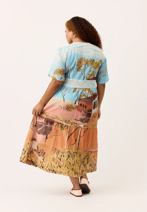 Tiered Mabel Dress in Shack