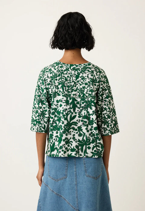 Tasmin Boxy Tee in Parsley