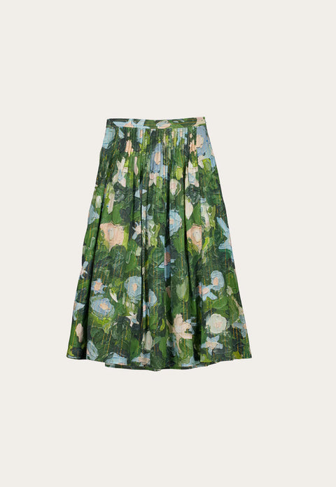 Alma Yoke Skirt in Garden