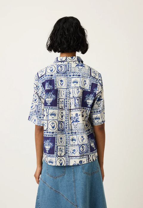 Summer Shirt in Lyon Tile