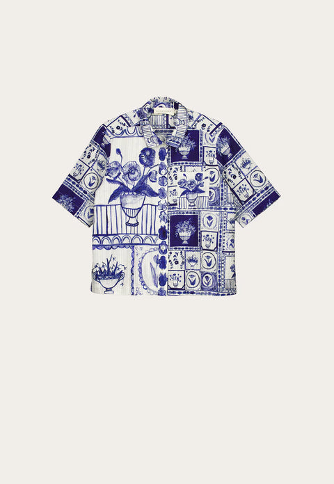 Summer Shirt in Lyon Tile