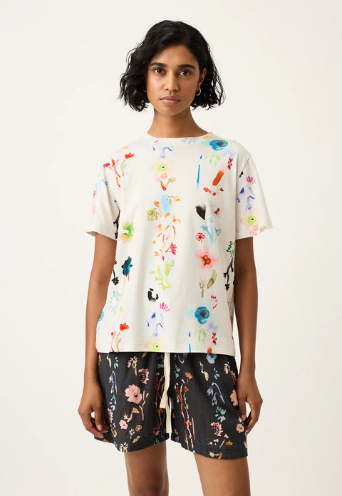 Apollo Tee in Watercolour Cream