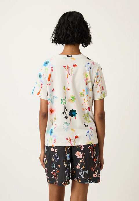 Apollo Tee in Watercolour Cream