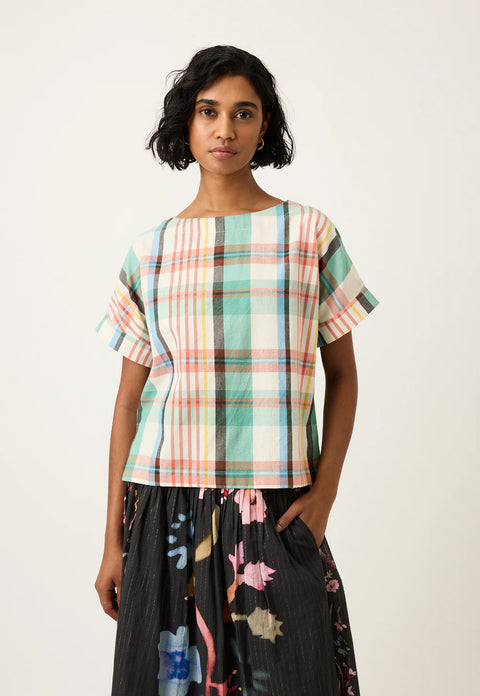 Dolman Top in Summer Check