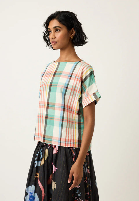 Dolman Top in Summer Check