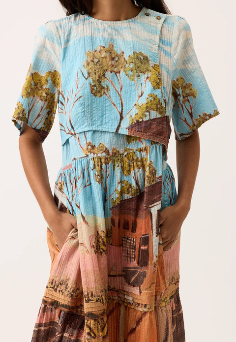 Tiered Mabel Dress in Shack