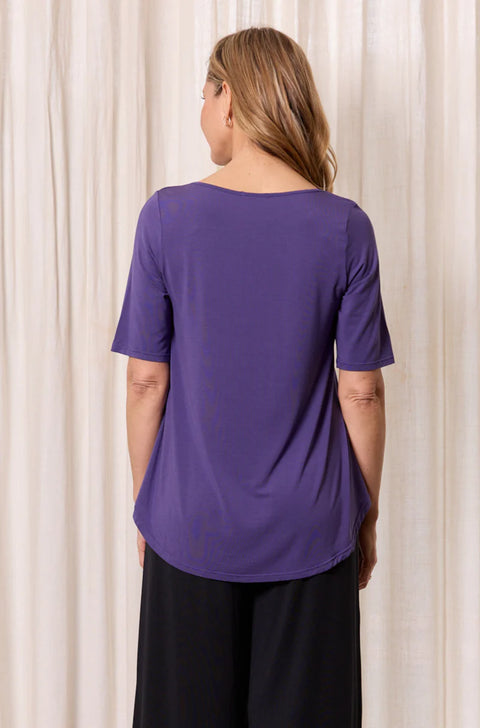 Elbow Swing Tee in Royal Purple