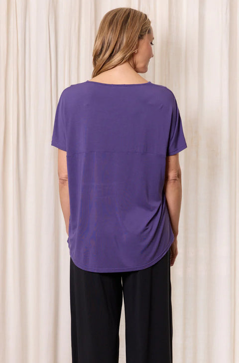 Ivy Swing Tee in Royal Purple