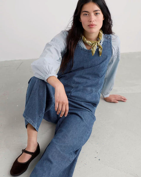 Salt Air Jumpsuit in Mid Wash