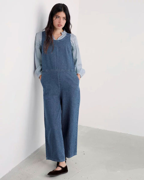 Salt Air Jumpsuit in Mid Wash