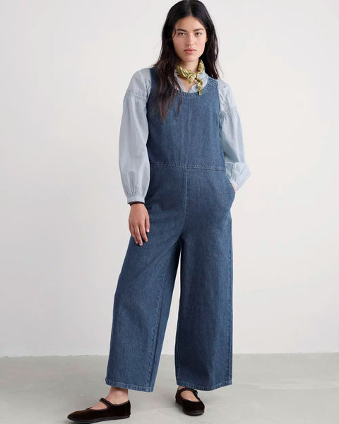Salt Air Jumpsuit in Mid Wash