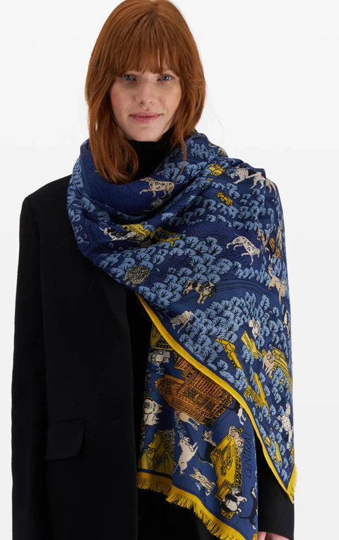 Central Park Scarf in Yellow
