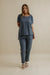 Shoreline Fine Slub Cotton T-Shirt in Pool