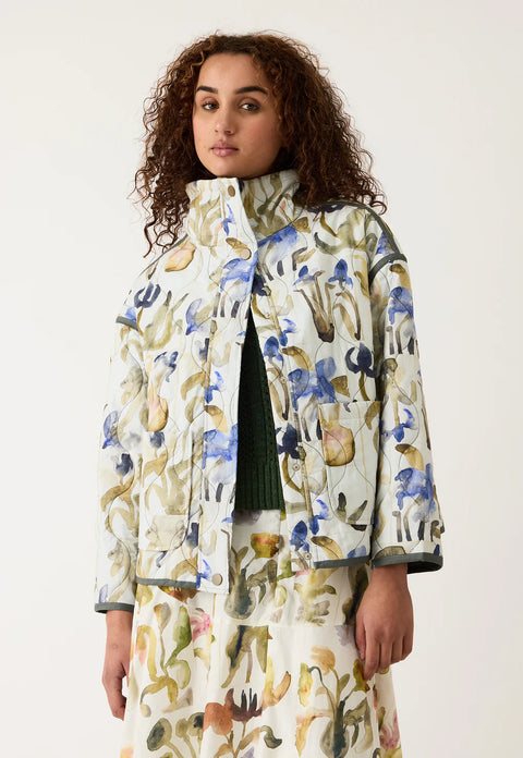 Suri Jacket in Blue Watercolour