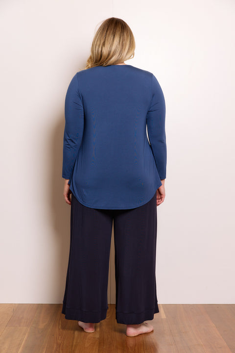 Cara Long Sleeve in Marine