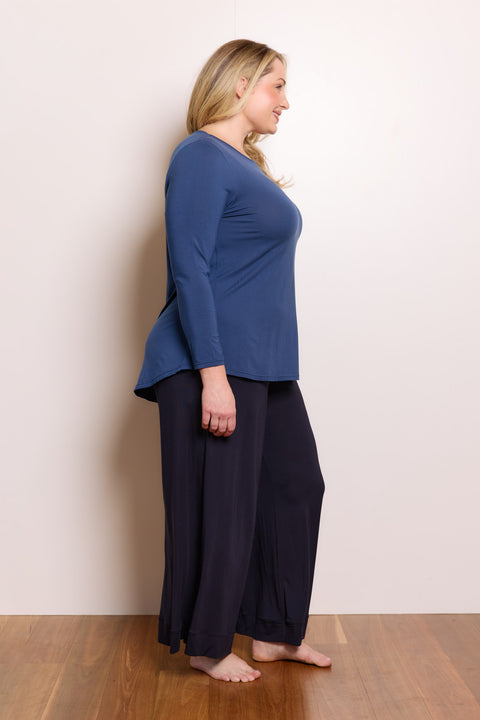 Cara Long Sleeve in Marine