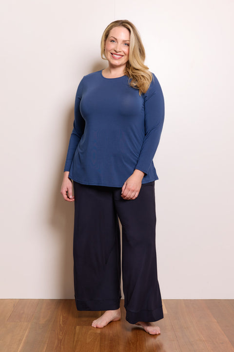 Cara Long Sleeve in Marine