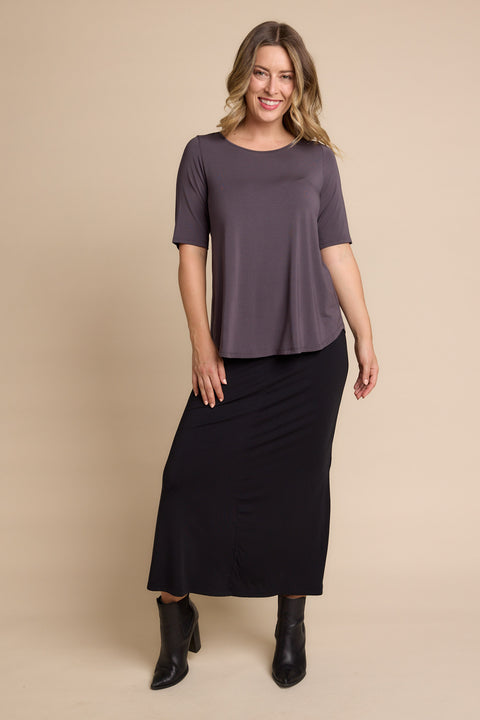 Elbow Swing Tee in Grape