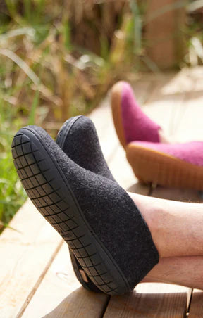 The Black Rubber Shoe in Charcoal