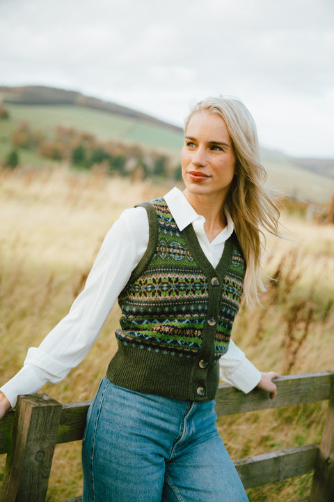 Kinross Waistcoat in Loden