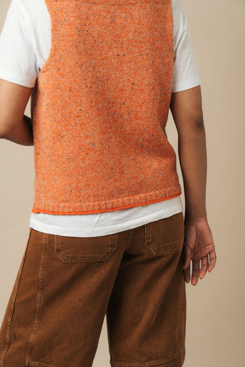 Tweed Vest in Dune