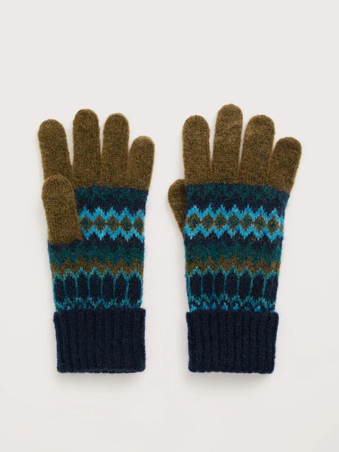 Very Clever Gloves in Modernist Cyan Multi