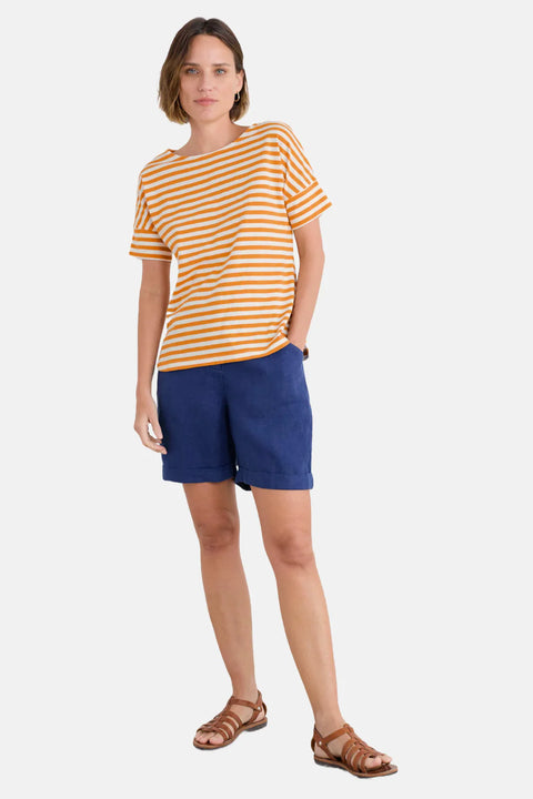 Bryher View T-Shirt in Mini Cornish Daylily Chalk