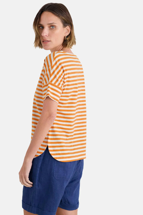 Bryher View T-Shirt in Mini Cornish Daylily Chalk