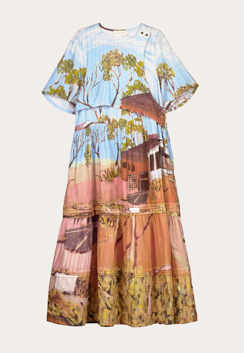 Tiered Mabel Dress in Shack