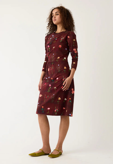 Elena Dress in Bloom Tile
