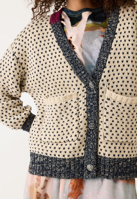 Willa Cardigan in Cross Drop