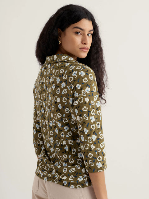 Wavecrest Shirt in Arty Pansy Seagrass