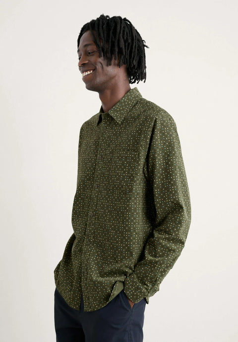 Men's Shoreman Printed Shirt in Rock Spot Hosta