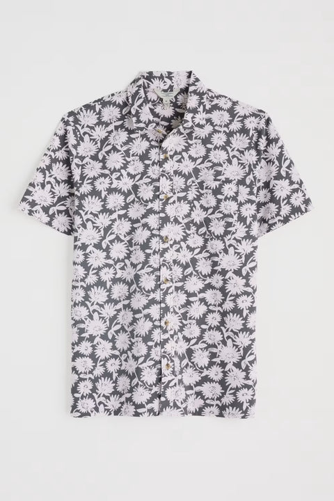 Men's Barque Shirt in Daisy Shadow Lead