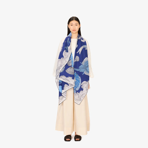 Poseidon Scarf in Blue