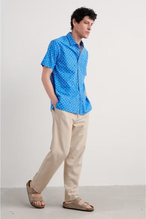 Men's Messack Trouser in Undyed Linen