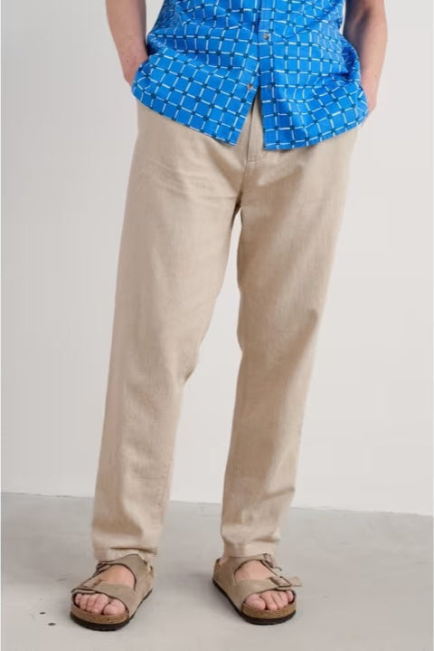 Men's Messack Trouser in Undyed Linen